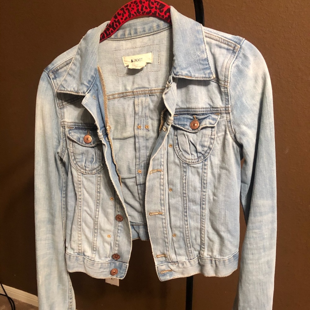 H&M light blue denim jacket